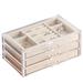 Rebrilliant Jewelry Box + Velvet in Gray | 4.33 H x 9.25 W x 5.5 D in | Wayfair AF1051FEAFB040E5BA118AF57B1C9422