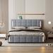 Latitude Run® Lesko Standard Bed Upholstered/Linen in Gray | 43.7 H x 56.3 W x 80.7 D in | Wayfair 07A48C6B7C8D4B8E9BA593DD2F6F24A0