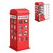Red Barrel Studio® Telephone Booth Jewelry Box redLeather | 11.5 H x 4.5 W x 4.5 D in | Wayfair A8CB43675E134E37A7C472679797F8D8