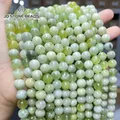 Perle d'Espacement Ronde de 10mm Vert Clair Naturel Blanc Mixte pour Bijoux Bracelet Collier