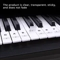 Autocollant de piano à 37/49/54/61/88 touches adhésif parfait pour clavier électronique pour