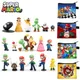 Figurines d'action Super Mario Bros en PVC pour enfants jouets modèles Luigi Yoshi Matkey Kong