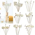 Bâton de recharge de fleurs artificielles en rotin 6/8/9 pièces pour diffuseur de parfum et