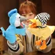 Marionnette à main de canard mignon pour enfants jouets en peluche petit oiseau beurre haute