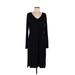 White House Black Market Casual Dress - Sheath: Black Print Dresses - Women's Size Medium