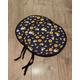 Honey Bee AGA Hob Lid Mat Pad Round Hob Cover With Straps Bumble Bee