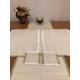 From 70 to 250 cm Long Fringed Table Runner Table Decor Beige Ivory Linen Table Coasters Table Table Placemats