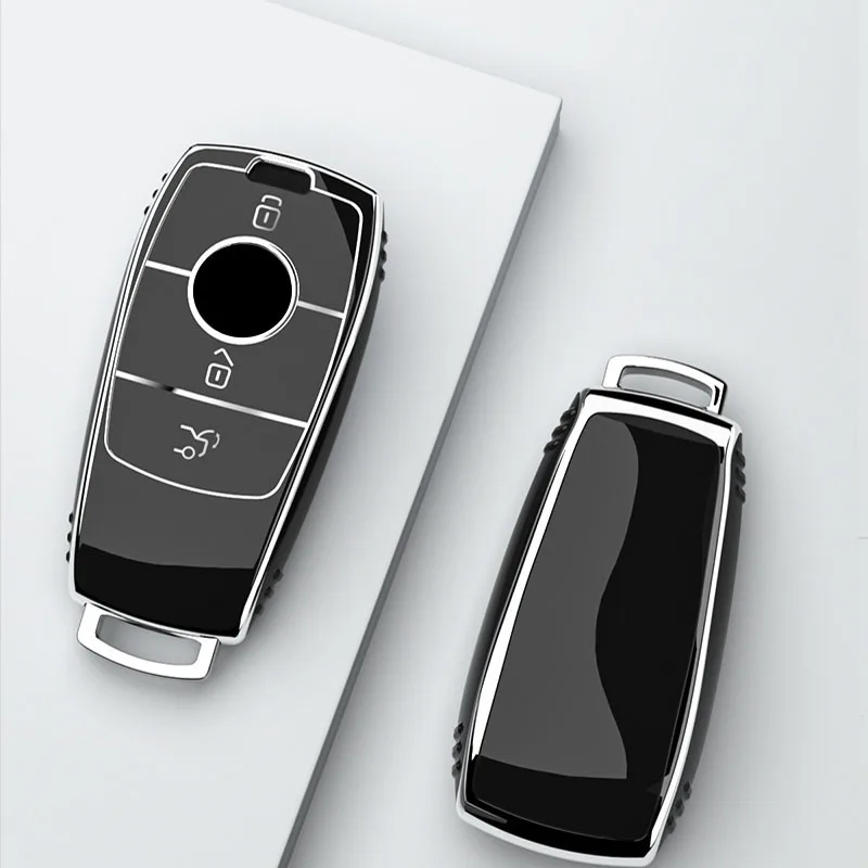 Custodia morbida per chiave telecomando per auto in TPU per Mercedes Benz Classe ASG GLC CLE CLA W177 W205 W213 W222 X167 AMG Accessori