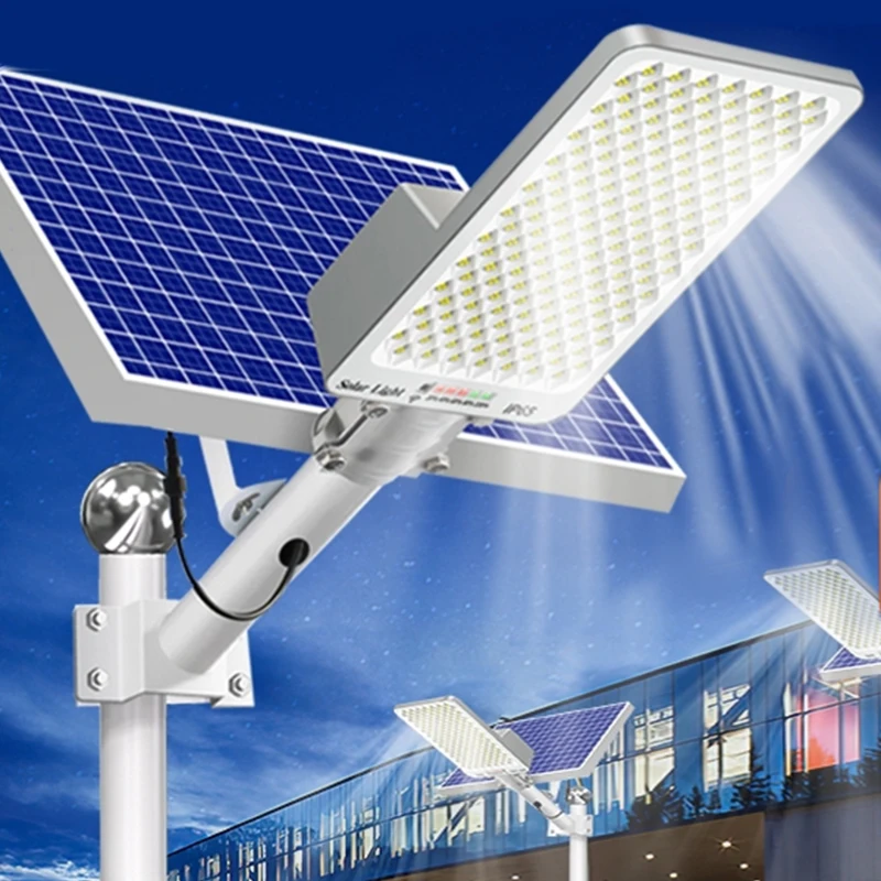 250/50W Leistungsstarke Solar Lichter Outdoor Garten Haus Hof Beleuchtung Wand Lampe Externe Panel Garten Wasserdichte Straße Licht