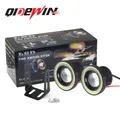 2PCS Proiettore COB LED Fendinebbia per auto 2.5 "3.0" 3.5 "64mm 76mm 89mm 6500K Halo Angel Eyes