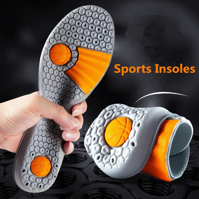 Sport Einlegesohlen Memory Foam Schuhe Sohle Mesh Deodorant Atmungsaktive Kissen Laufende Füße Mann Frauen Orthopädische Einlegesohlen für Turnschuhe Image