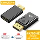 4k 60hz dp zu hdmi adapter männlich zu weiblich displayport zu hdmi konverter display port zu