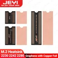 JEYI Dissipatore di calore SSD in grafene 2280 2242 2230 M.2, dissipatore di calore in grafene a doppio strato e radiatore di raffreddamento con design in lamina di rame per laptop