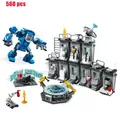 Neue Marvel Avengers Iron Man Ganaku modell Mecha gesetzt Building block montage spielzeug kinder