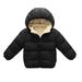 ZMHEGW Coats for Toddlers Kids Child Baby Boys Girls Solid Winter Hooded Thick Warm Outerwear Clothes Outfits Children Jackets
