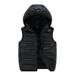 ZMHEGW Toddler Coats Child Kids Baby Boys Girls Sleeveless Winter Solid Hooded Vest Outer Outwear Outfits Clothes Children Jackets