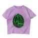 Fimkaul Girls Tops T Shirts Boys Gifts For Children Changing Flip Sequins Watermelon Short Sleeve Summer Clothes T-shirts Baby Clothes Purple