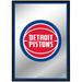 Detroit Pistons 27" x 19" Framed Mirrored Wall Sign
