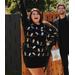 Women's Christmas Light Strand Sequin Plus Size Sweater Dress