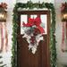 Don t Miss Out! Gomind Wreath for Front Door or Wall Upside Down Tree Door Hanging Decoration The Cordless Prelit Red and White Holiday Trim Front Door Wreath Christmas Home Decoration