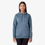 Dickies Women's Water Repellent Sleeve Logo Hoodie - Coronet Blue Size M (FW202)