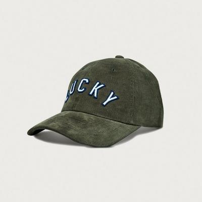 Lucky Brand Lucky Corduroy Baseball Hat in Olive Branch