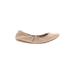 Cole Haan Flats: Tan Print Shoes - Women's Size 7 1/2 - Round Toe