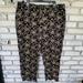 Ralph Lauren Pants & Jumpsuits | Lauren Ralph Lauren Floral Pants | Color: Black/Tan | Size: 18w
