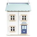 Le Toy Van – Blue Belle Wooden Doll House | Girls & Boys 3 Storey Wooden Dolls House Play Set - Suitable For Ages 3+