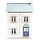 Le Toy Van – Blue Belle Wooden Doll House | Girls & Boys 3 Storey Wooden Dolls House Play Set - Suitable For Ages 3+