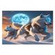 Wolf Wooden Jigsaw Puzzles 1000 Pieces Jigsaw Puzzle Family Activity Jigsaw Puzzles Educational Games for Adults And Kids Age 12 Years Up （75 * 50cm）