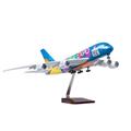 Scale Airplane Model 1/160 For UAE 380 A380 Airbus Aircraft With Light & Wheel Landing Gears Resin Aviation Model Crafts Exquisite Collection Gift (Color : Without light)