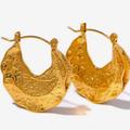 Anthropologie Jewelry | 18k Gold Plated Earrings 2” | Color: Gold | Size: 2”