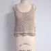 Zara Tops | Nwot Cute Zara Crochet Sweater Tank For Summer Size Xs | Color: Tan | Size: Xs