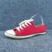 Converse Shoes | Converse All Star Women Sneaker Shoes Red Fabric Lace Up Size 5 Medium | Color: Red | Size: 5