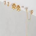 Free People Jewelry | Nwt 14k Gold Plated Dripping Earring Set By Free People | Color: Gold | Size: Os