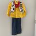 Disney Costumes | Disney Deluxe Woody Costume Toy Story Sheriff Nwt Sizes 3 4 5/6 7/8 | Color: Black/Yellow | Size: Various