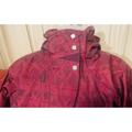Columbia Jackets & Coats | Columbia Purple Geometric All-Weather Jacket Hood Size Medium Zip (See Pics) | Color: Purple/Red | Size: M