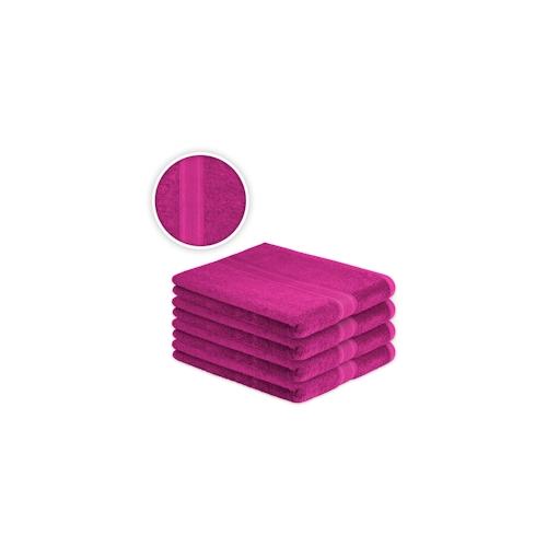 4 x Saunatuch 500 g/m² 80 x 200 cm Pink