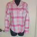 American Eagle Outfitters Tops | American Eagle Outfitters Long Sleeve Button Down Pink Checkered Size 0 | Color: Pink/White | Size: 0