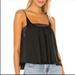 Free People Tops | Free People Cami Intimately Sequin Camisole Top Turn It On Cami Blouse, Black, L | Color: Black | Size: L