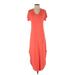 Alya Casual Dress - Midi: Orange Dresses - Women's Size 2X-Small