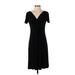 Jones New York Casual Dress - Midi: Black Solid Dresses - Women's Size 4