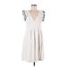 LOFT Beach Casual Dress: White Dresses - Women's Size X-Small