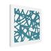 Trademark Fine Art Modern & Contemporary Casting The Net II On Canvas by Alonzo Saunders Painting Canvas, in Blue/White | Wayfair WAG35466-C1414GG