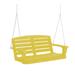 Wildridge 2 Person Porch Swing Plastic in Yellow | 21 H x 49 W x 30 D in | Wayfair LCC-202-yellow