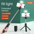 Trépied extensible 3 en 1 pour perche à selfie avec poignées amovibles télécommande sans fil BT