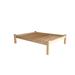 Red Barrel Studio® Anaaya Solid Wood Bed Frame Wood in White | 20 H x 59 W x 81 D in | Wayfair 8F0EF42295CC4D3DBB0F91FF067479A5
