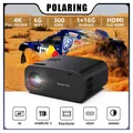 Polaring-Projecteur P7 Android 1080P Décodage Complet 4K Défait ou Touriste 6G Wifi BT 300