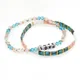 Go2BoHo-Ensembles de bracelets bleu ciel perlés pour femmes bracelet de couple bijoux en cristal